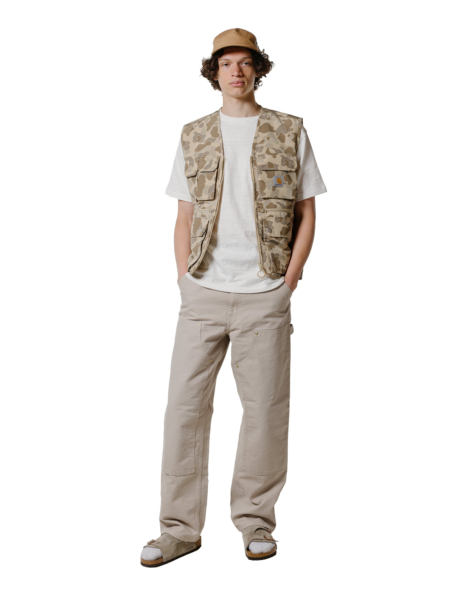 Carhartt W.I.P. Double Knee Pant Canvas Dusky Beige Stone Canvas - 4