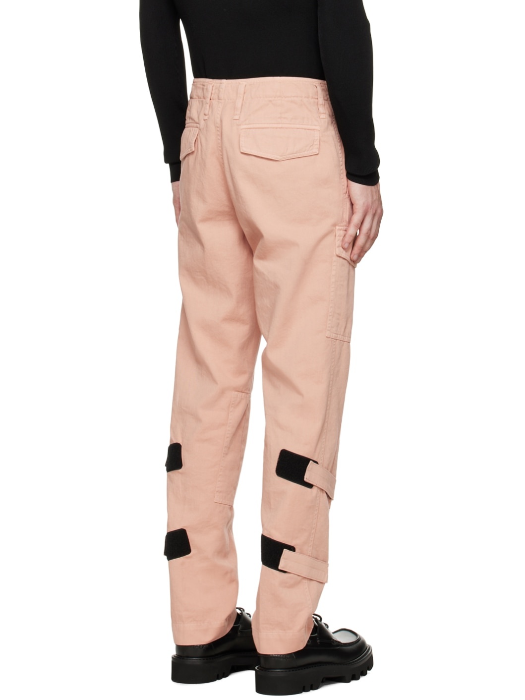 Pink Paneled Cargo Pants - 3