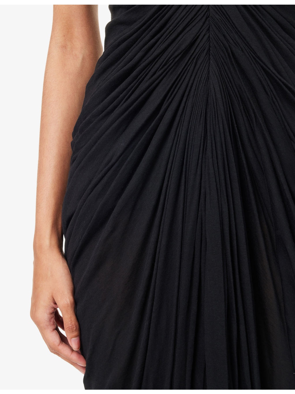 Radiance Bustier Gathered Cotton-Jersey Maxi Gown - 5