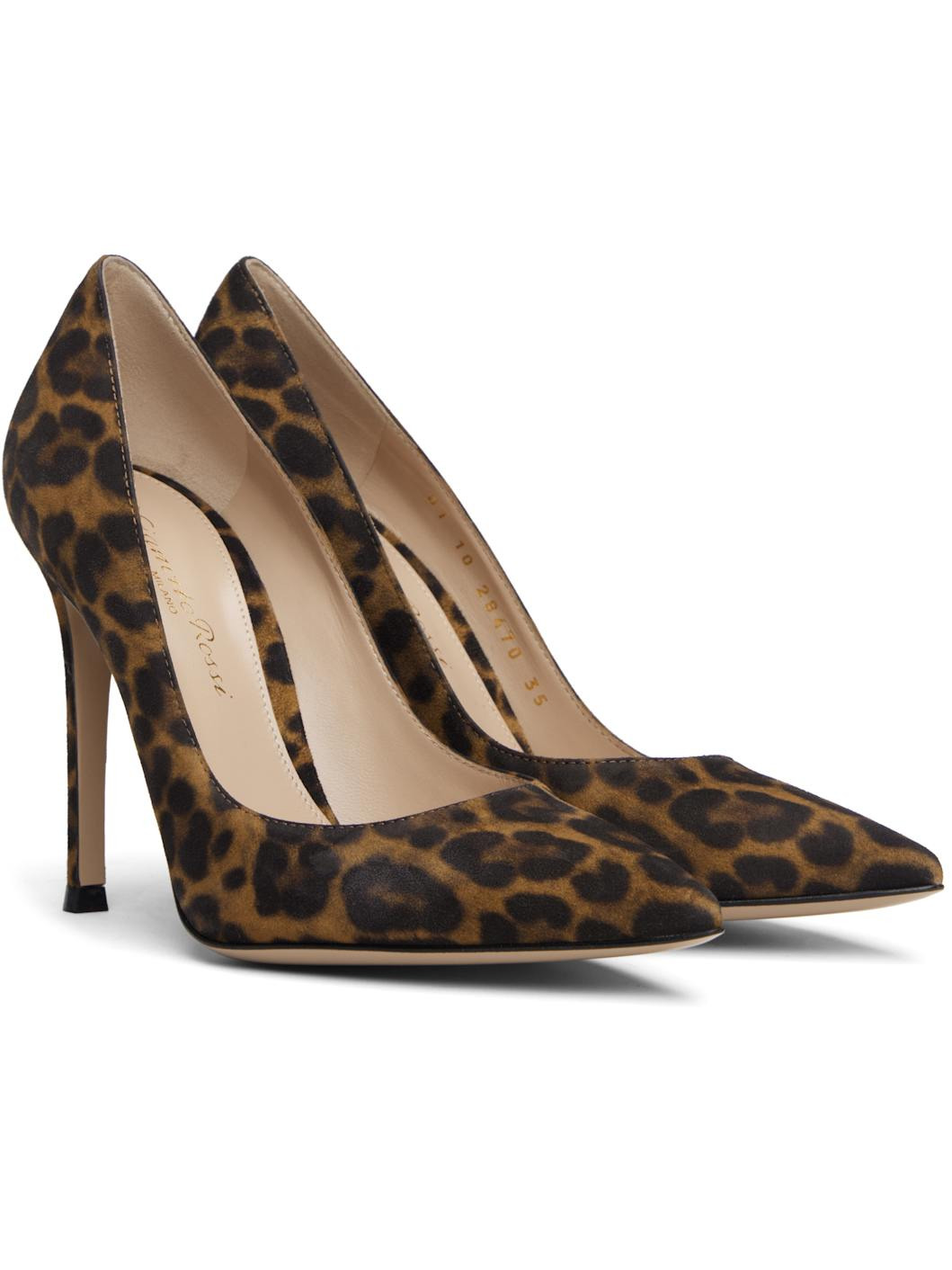Beige & Brown Gianvito 105 Heels - 4