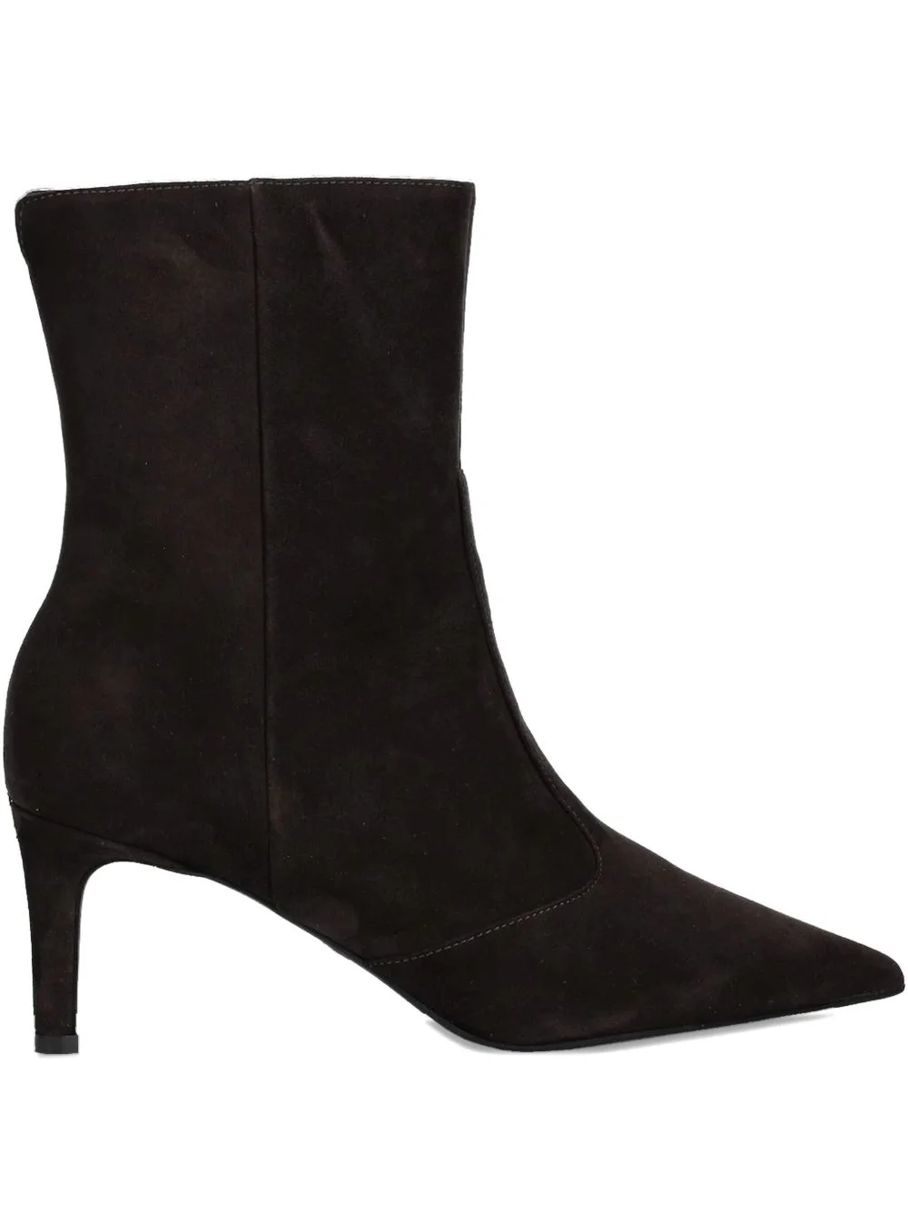 pointed-toe zipped boots - 1