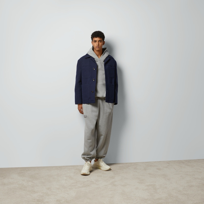 GUCCI Cotton hooded sweatshirt with print outlook