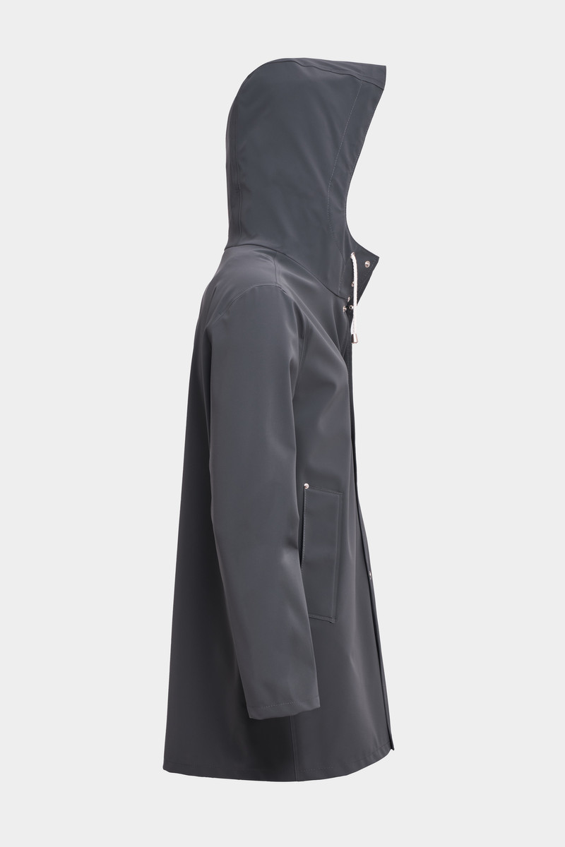 Stockholm Lightweight Matte Raincoat Charcoal 5