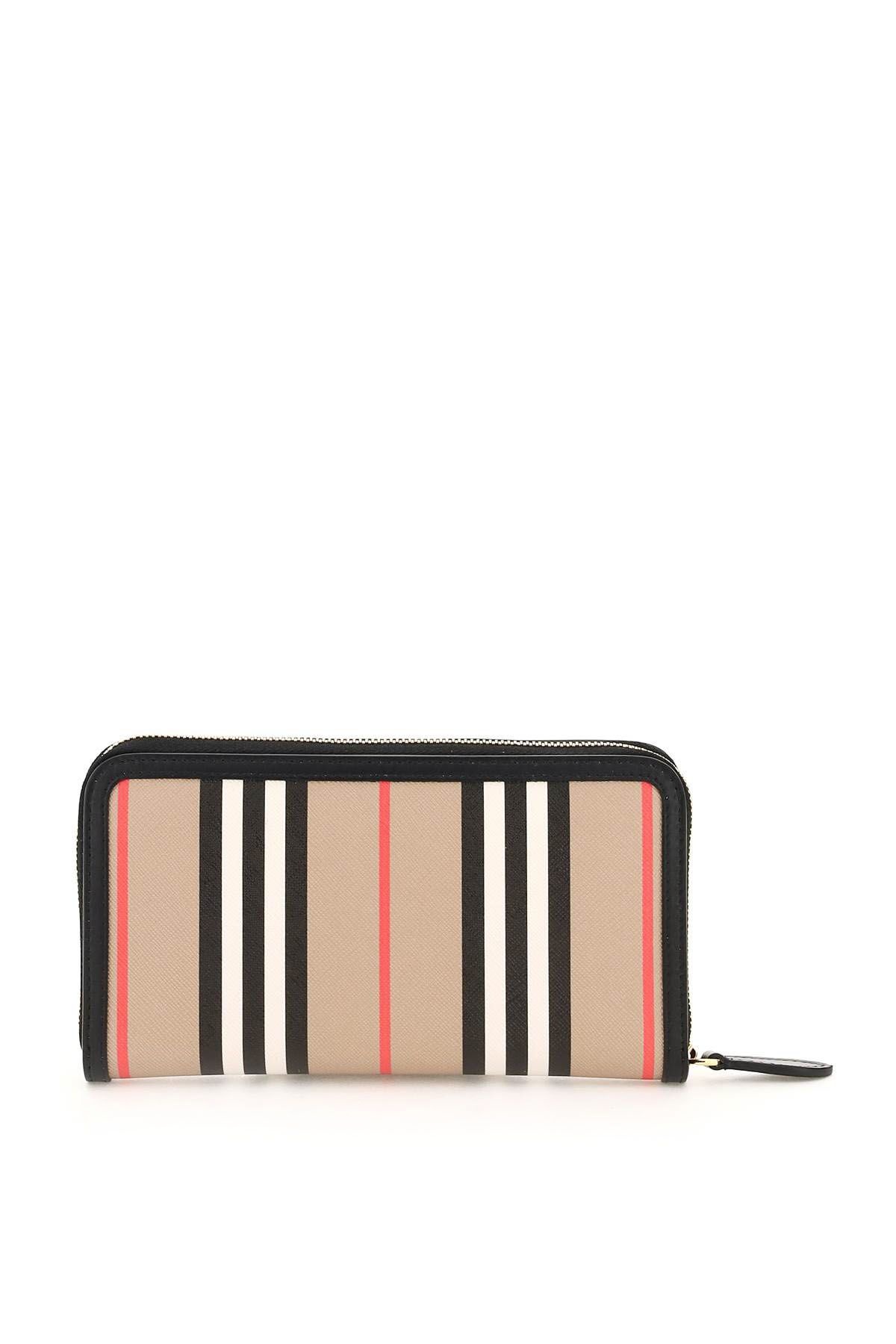 ELMORE ICON STRIPE ZIP AROUND WALLET - 3