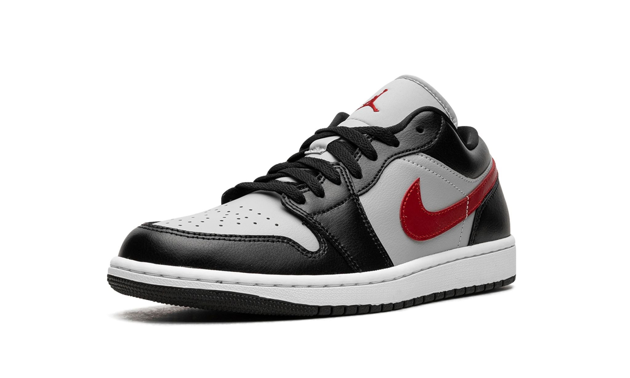 Air Jordan 1 Low WMNS "Black / Grey / Red" - 4