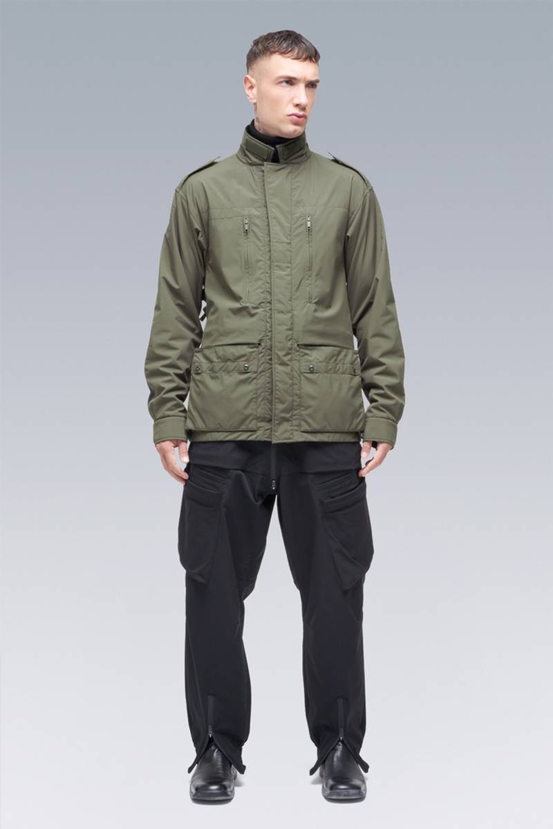 J3-HY Hybrid Construction Windstopper® Polartec® Alpha® / Powerstretch® Modular Jacket GREEN/BLACK 11