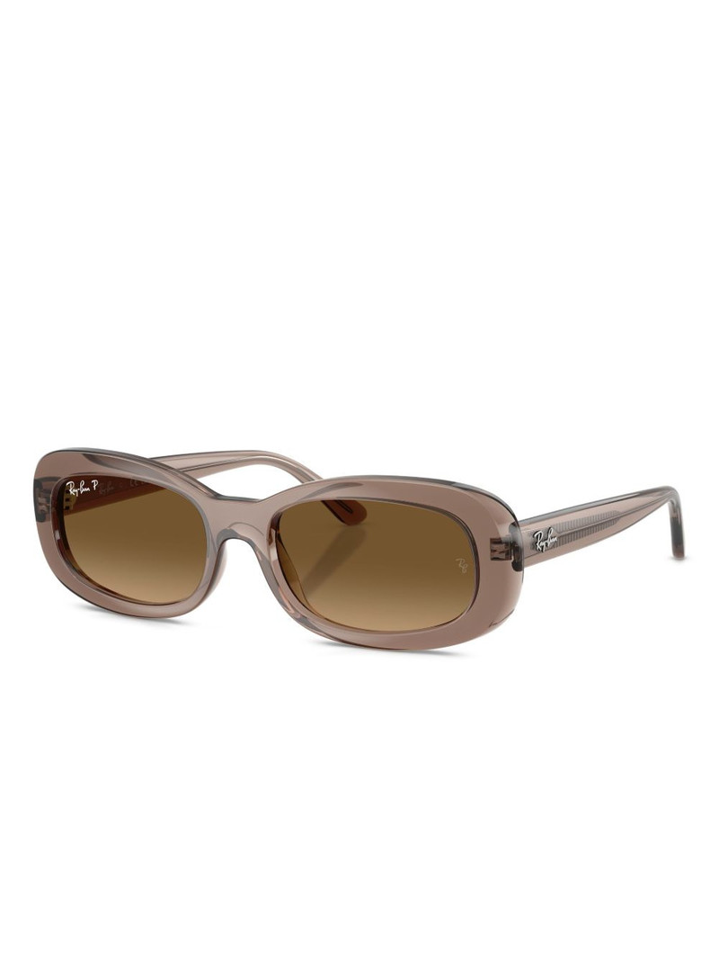 Ray-Ban branded oval-frame sunglasses outlook