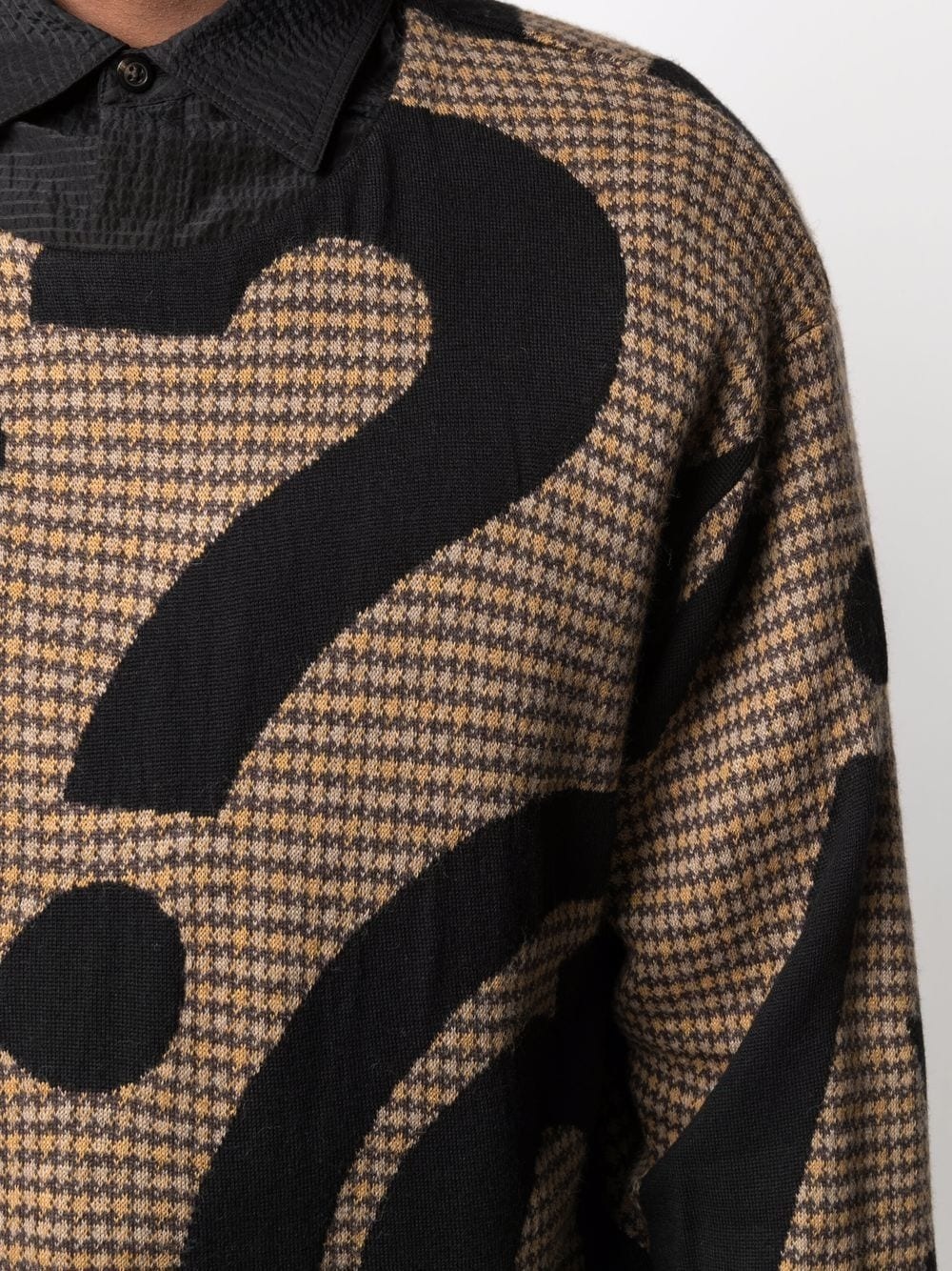 Symbols intarsia long-sleeve jumper - 5