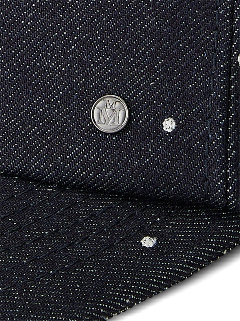 MAISON MICHEL Tiger denim cap outlook