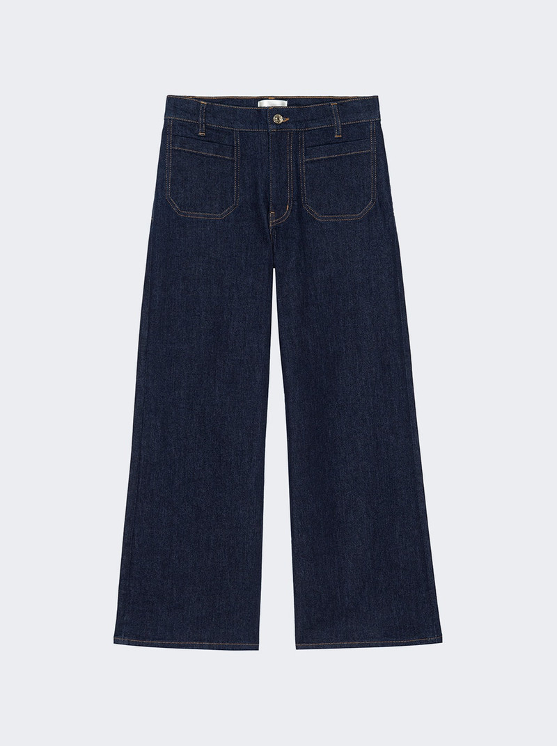 Le Slim Palazzo Modernist Pocket Jeans Blue Rinse 1