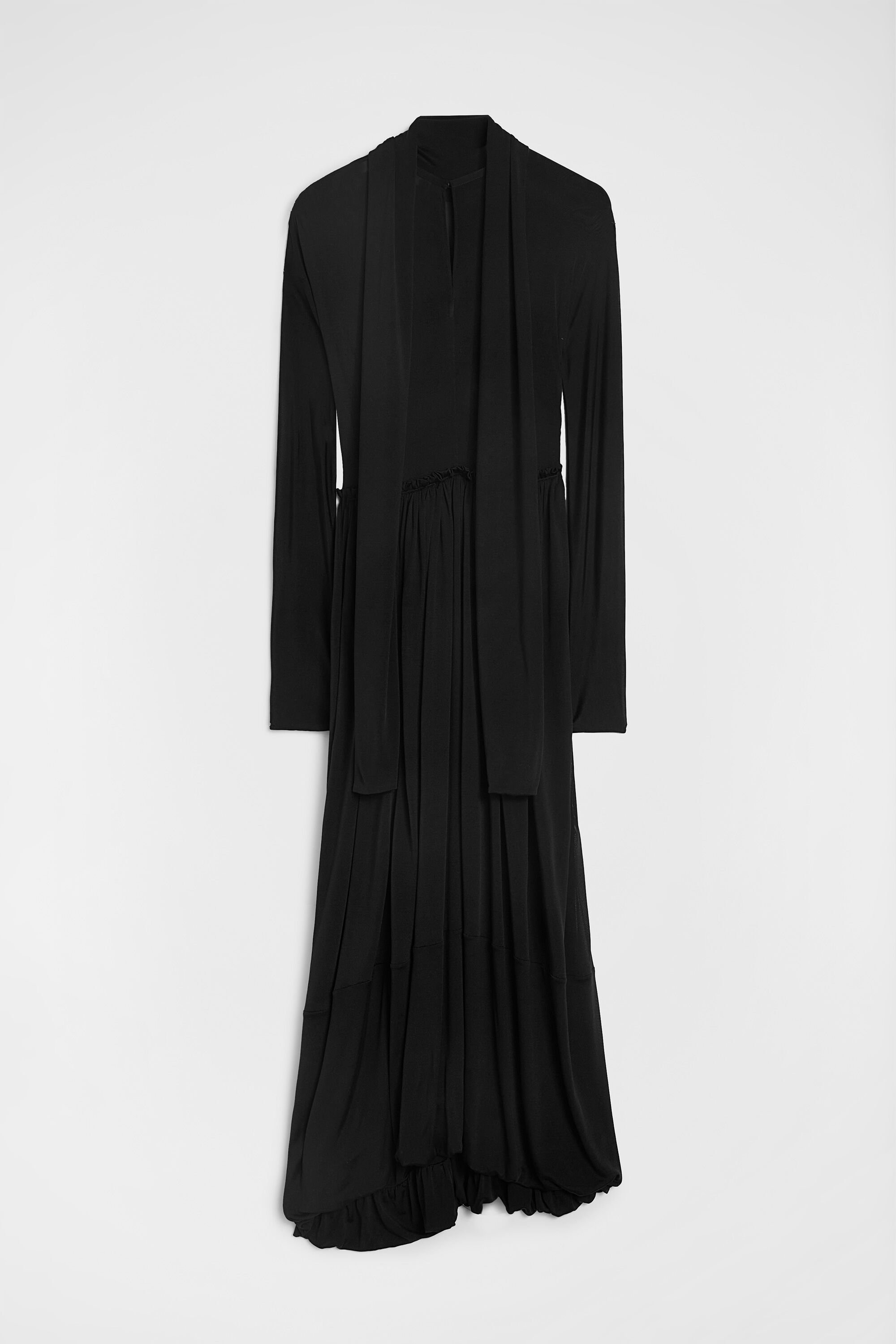 Silk Draped Dress - 2