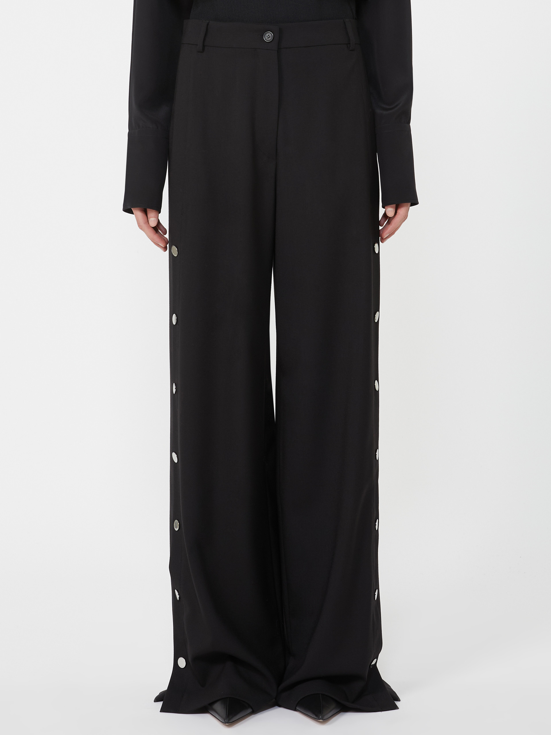 EDERE Button-up wool trousers - 3
