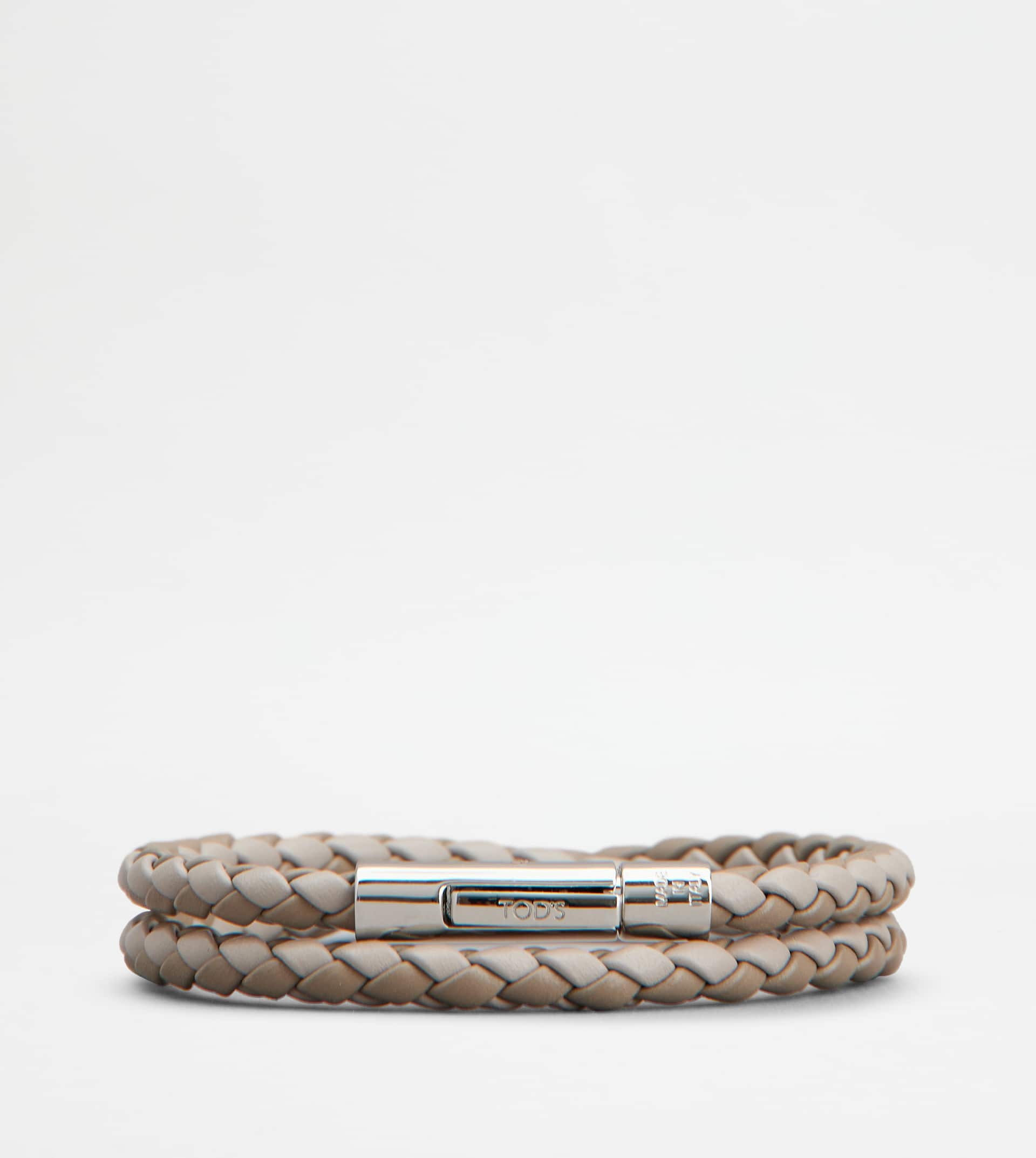 MYCOLORS BRACELET IN LEATHER - GREY - 1