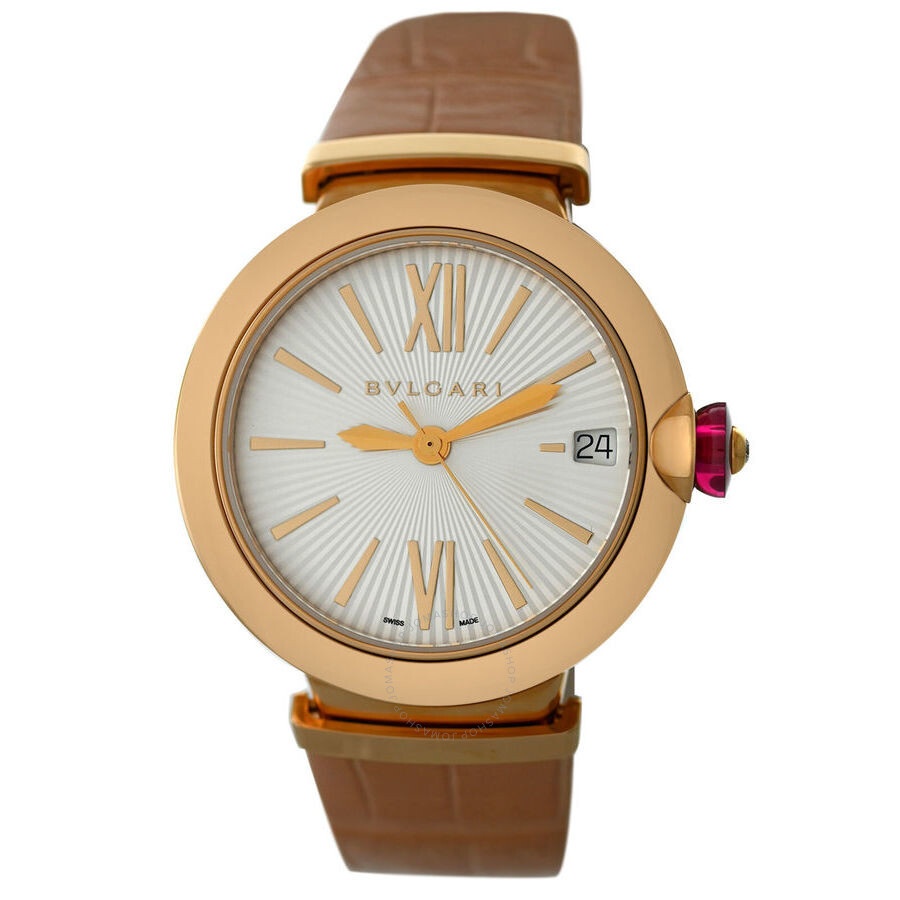 Pre-owned Bvlgari Lvcea Automatic Silver Dial Ladies Watch 102328 - 1