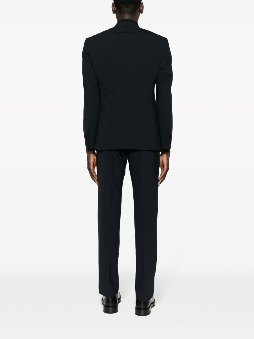 peak-lapels wool blend suit - 4