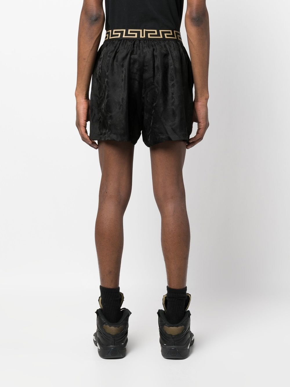 Greca logo-print shorts - 4