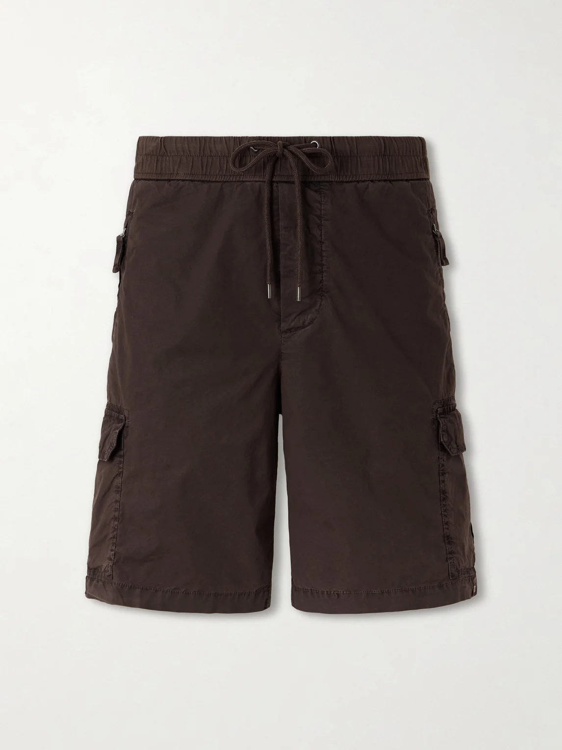 Straight-Leg Stretch Cotton-Poplin Shorts - 1