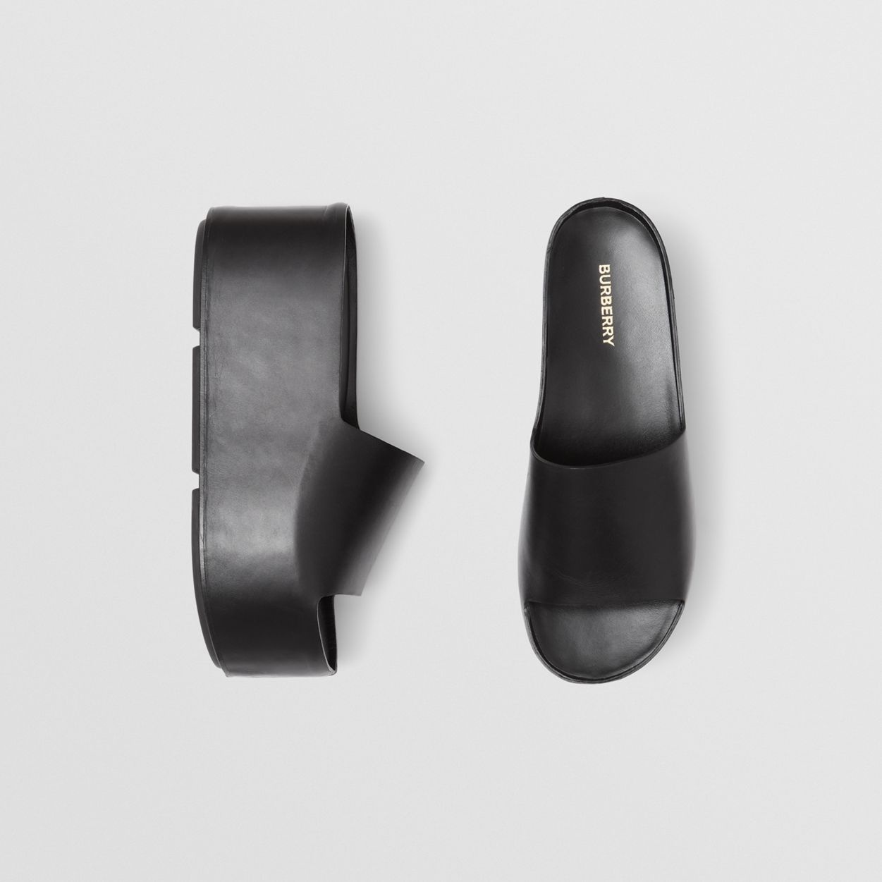 Leather Platform Sandals - 1