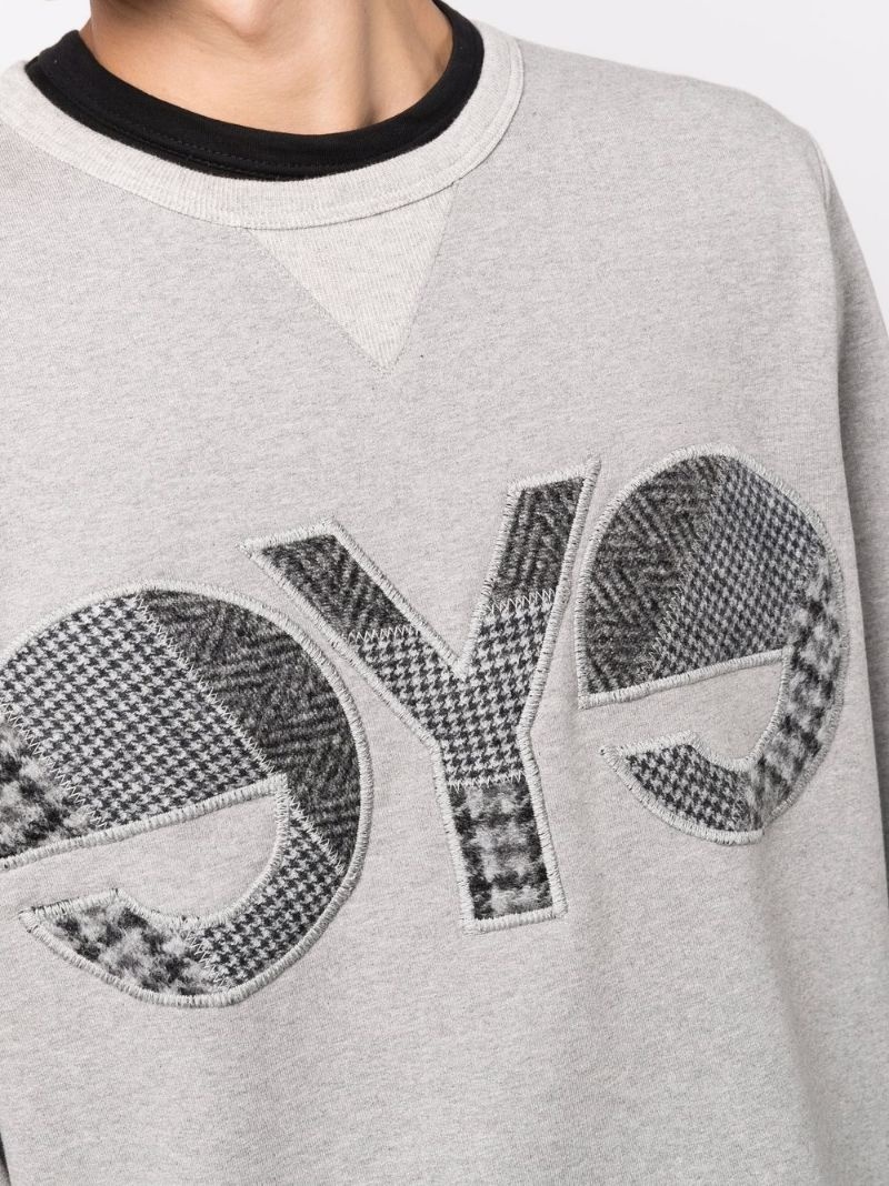 eye patchwork sweatshirt - 5