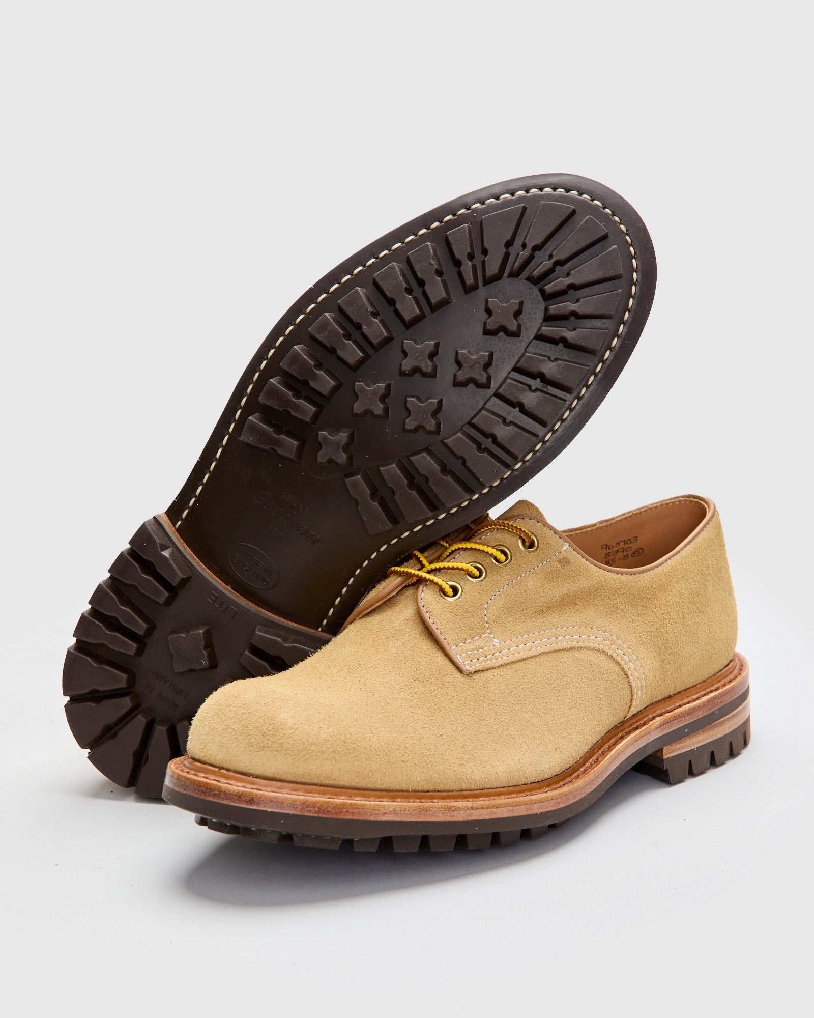 Daniel Work Shoe in Tan Hairy Suede - 2