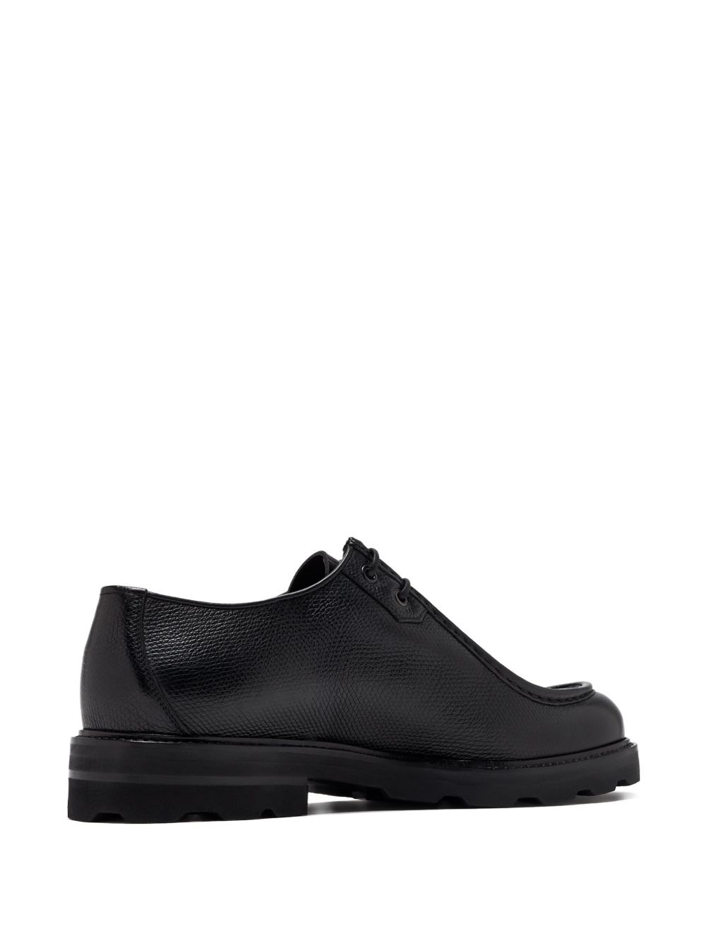 textured-leather derby shoes - 2