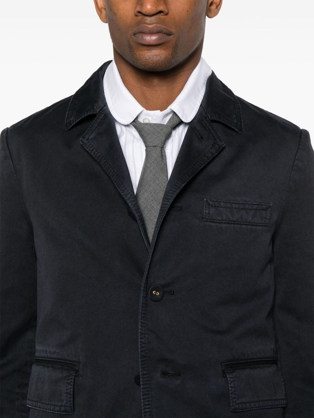 single-breasted blazer - 5