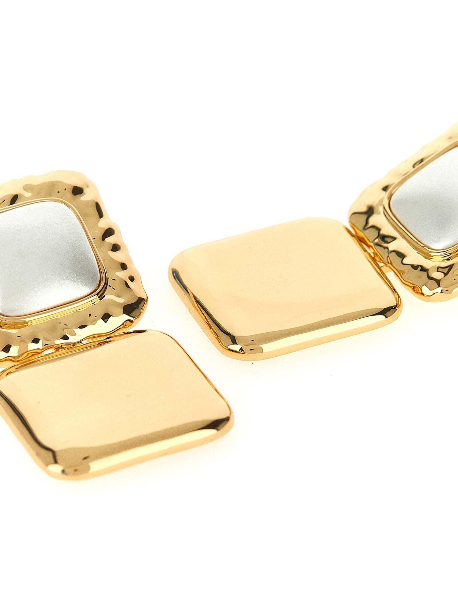 Self Portrait Women 'Mottled Gold Pearl Tiered' Earrings - 3