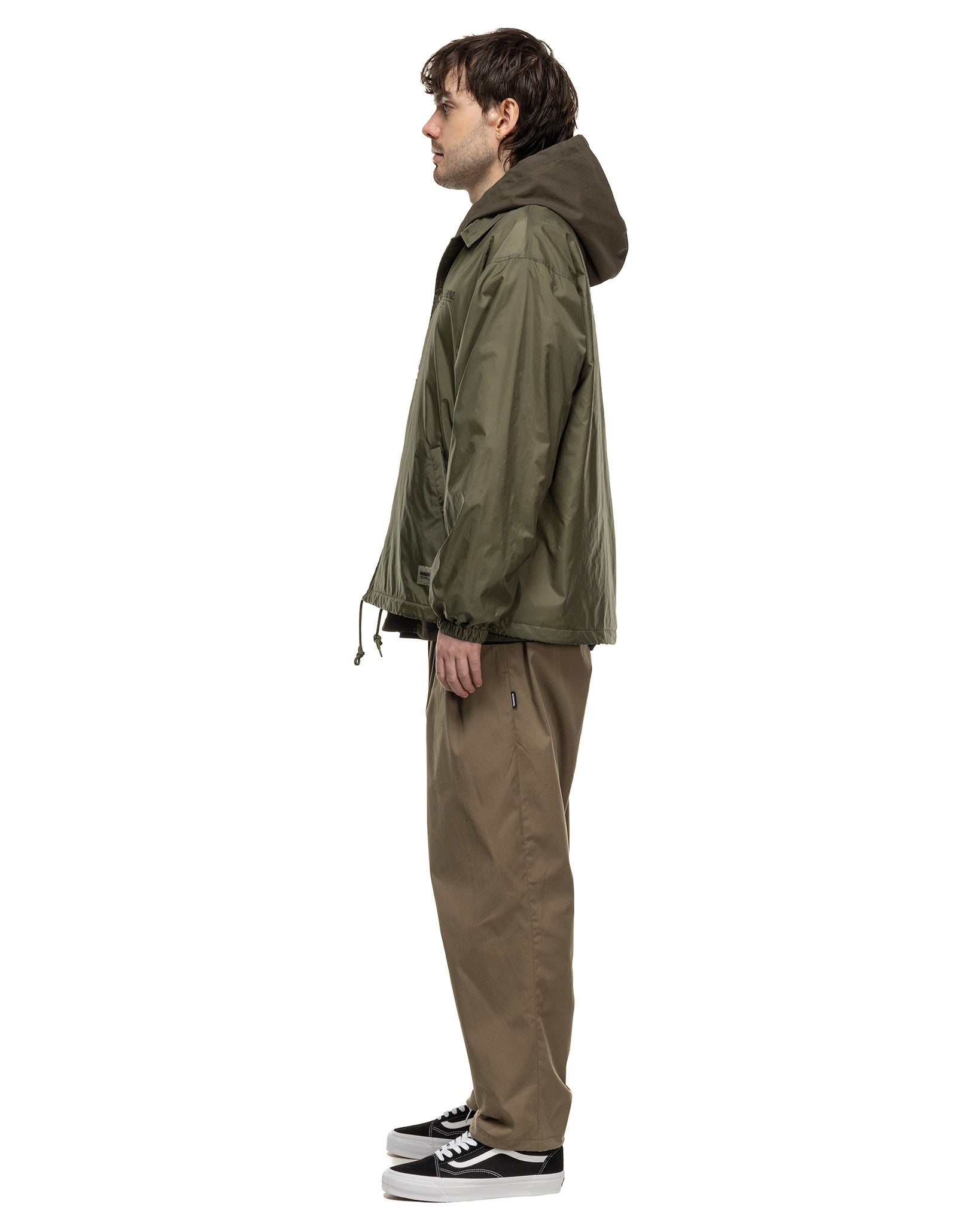 Baggysilhouette Easy Pants Olive Drab - 3