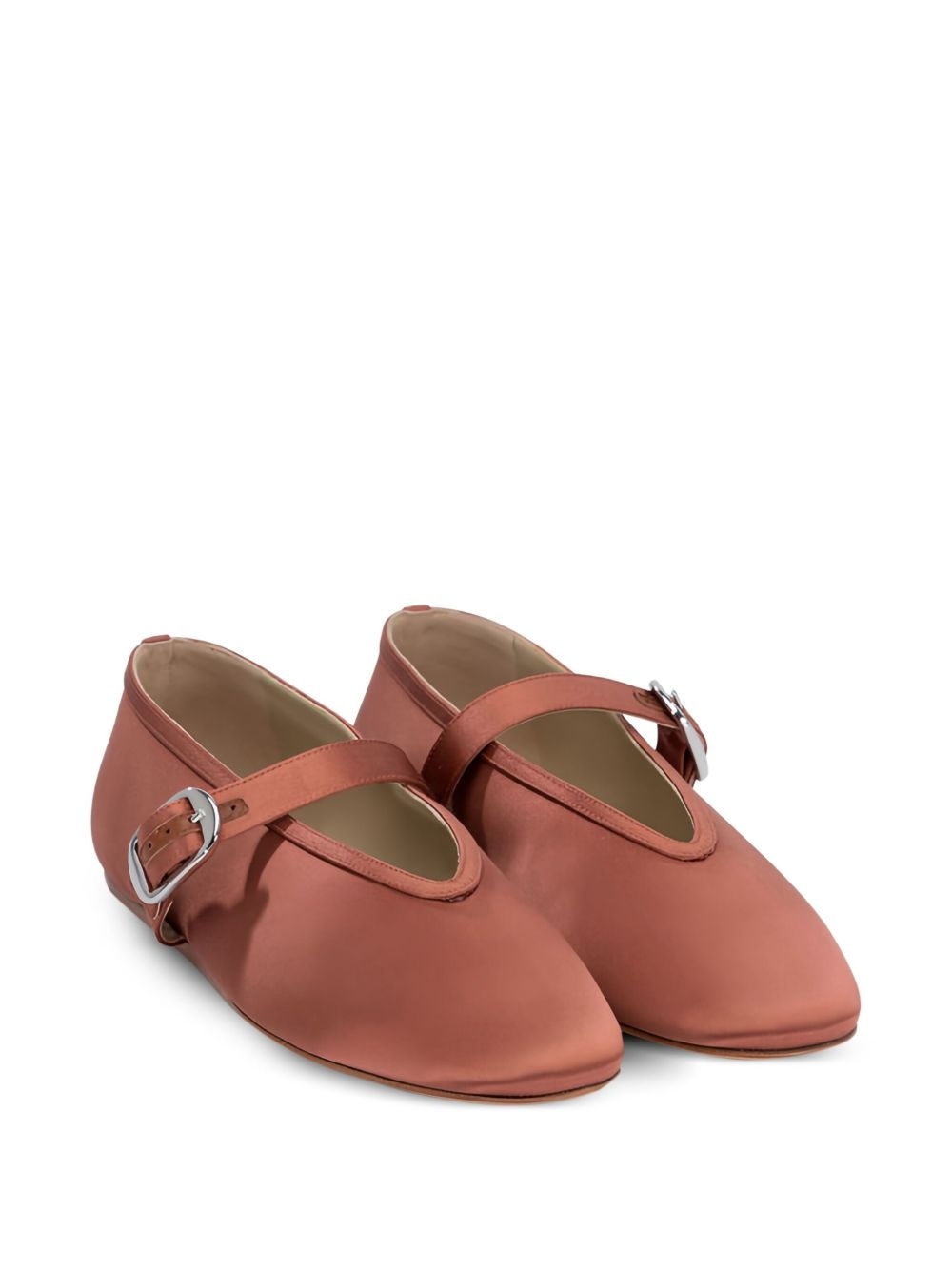 silk buckle flats - 2