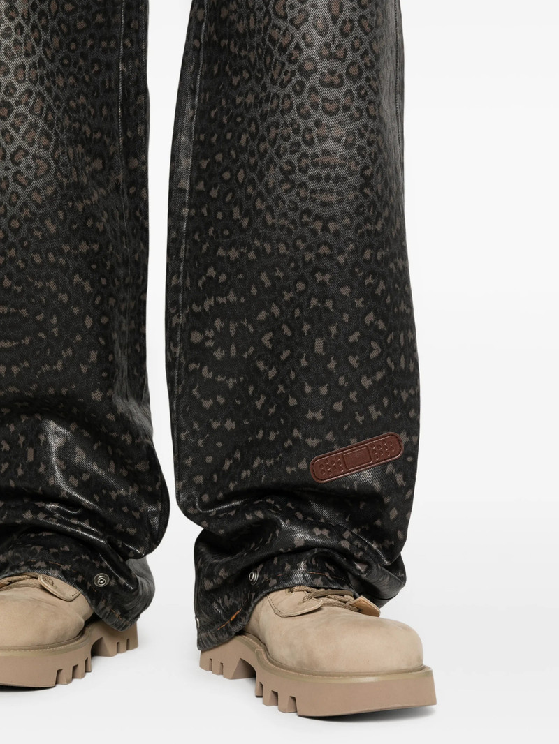 Pdf Leopard Print Denim Jeans 5