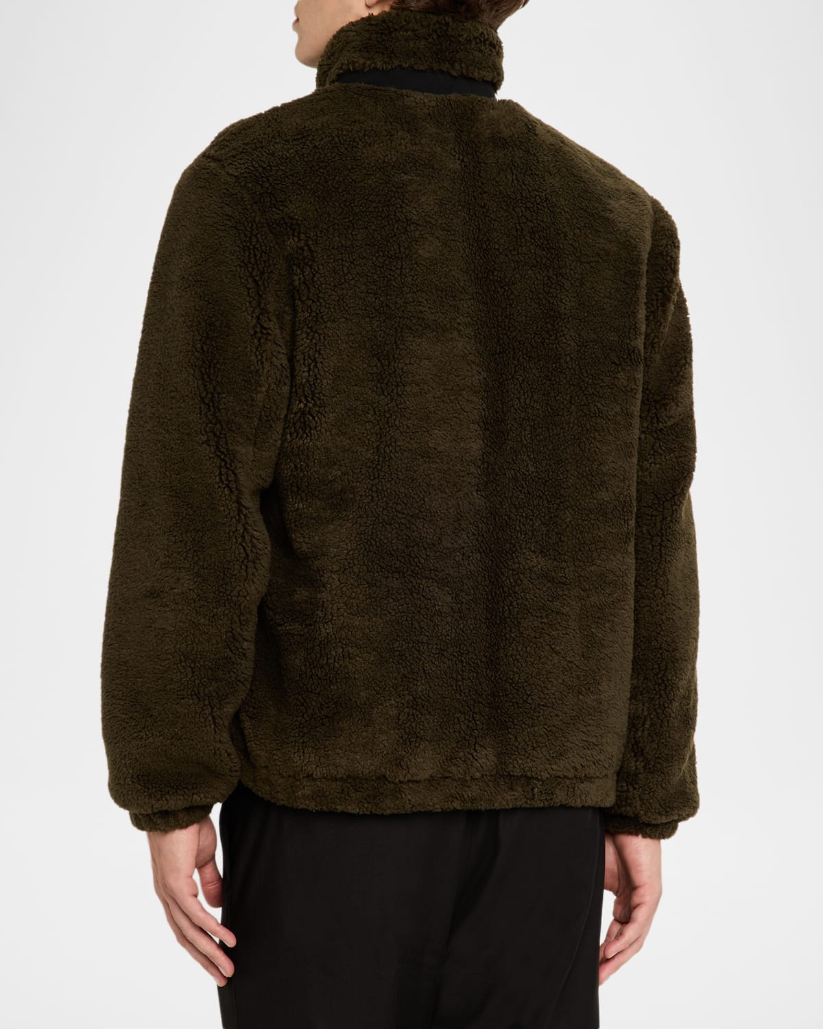 Men's Faux Sherpa Zip-Up Jacket - 3