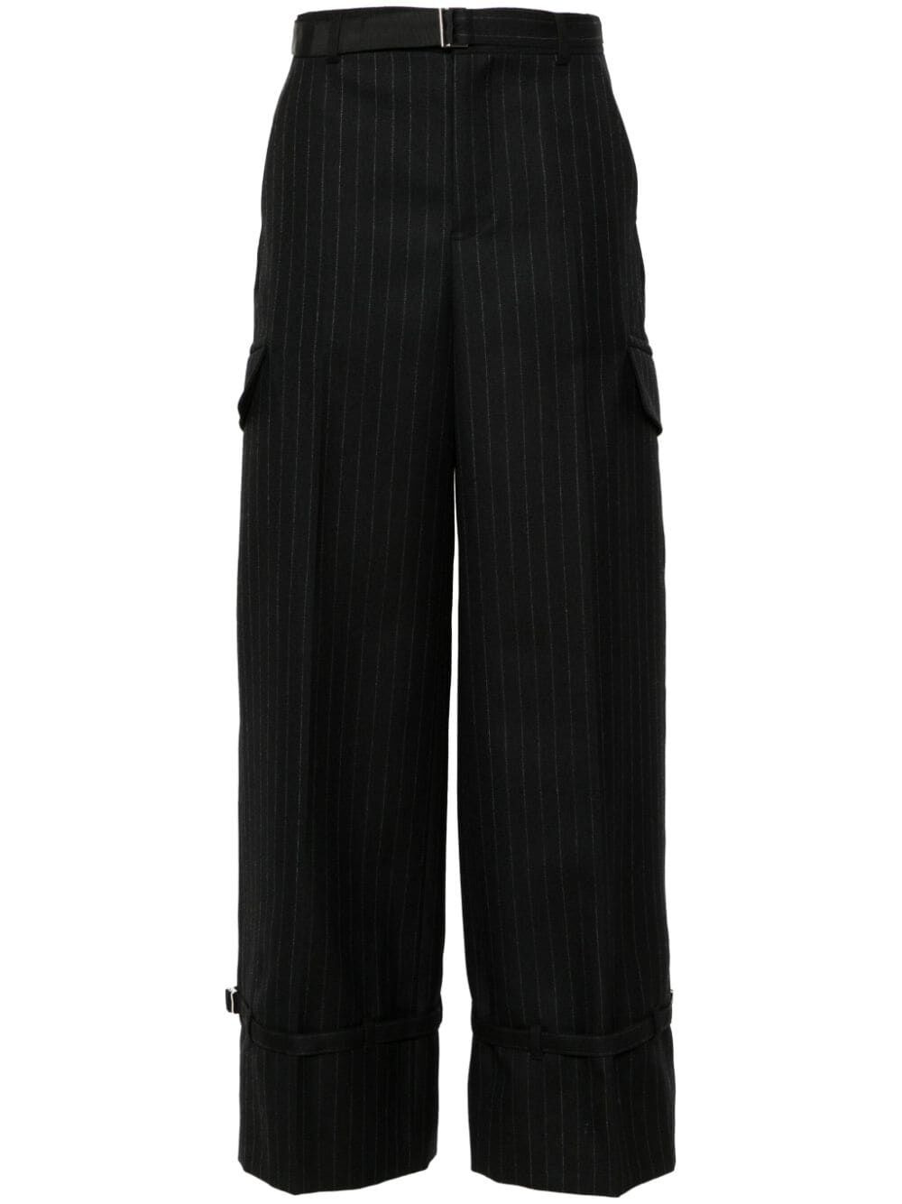 Sacai Women Chalk Stripe Pants - 4