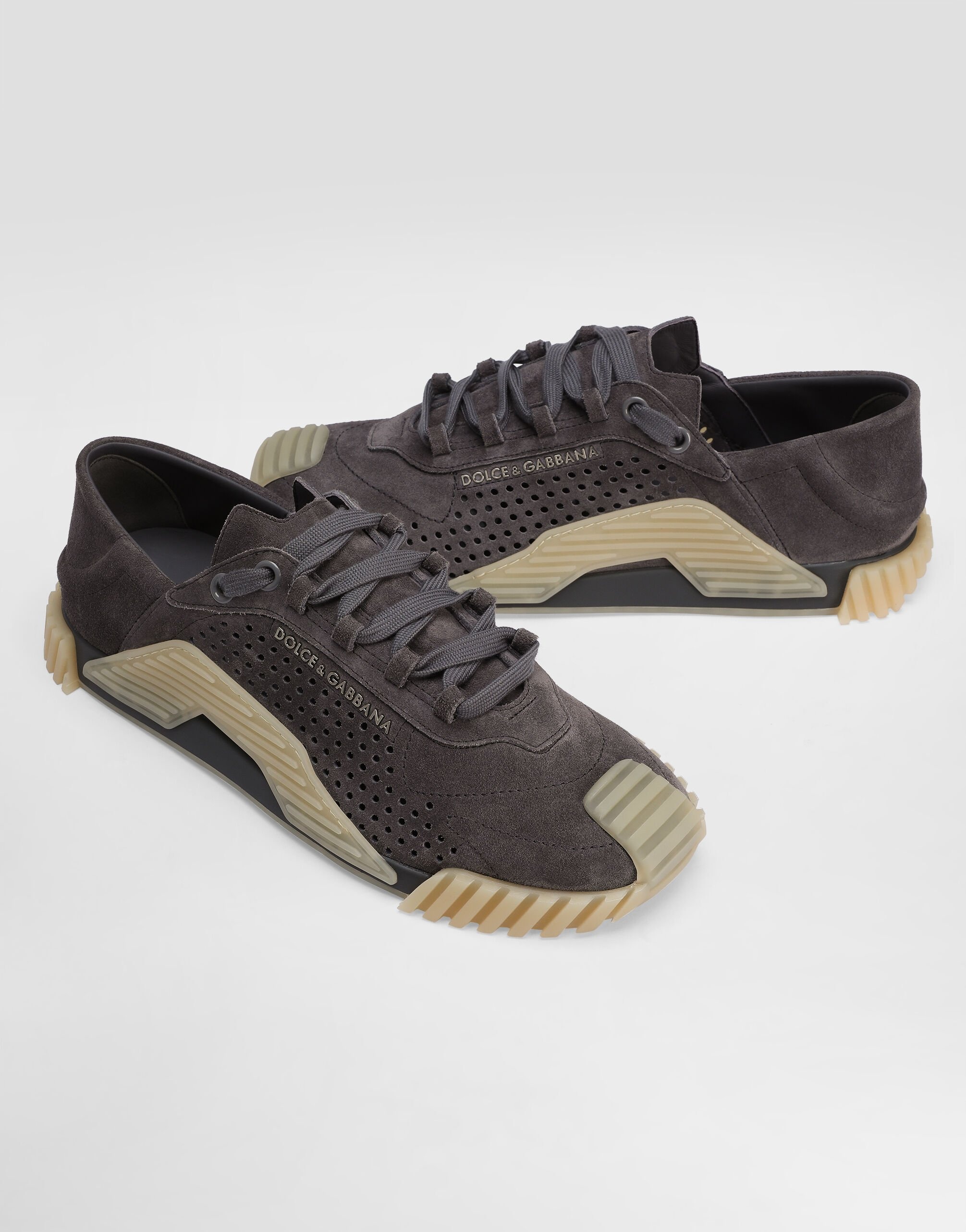 Mixed-materials NS1 slip-on sneakers - 4
