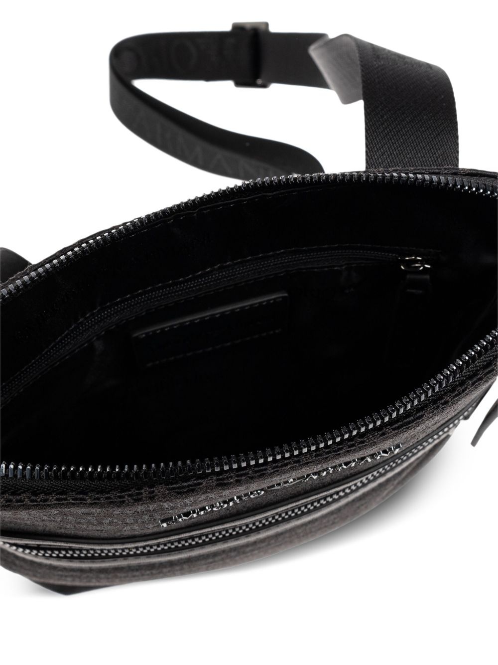 all-over lettering messenger bag - 6