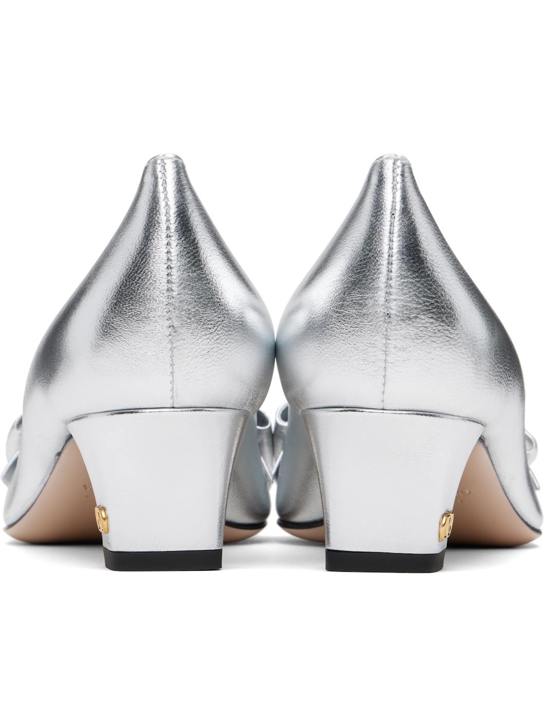 Silver Bowow Heels - 2