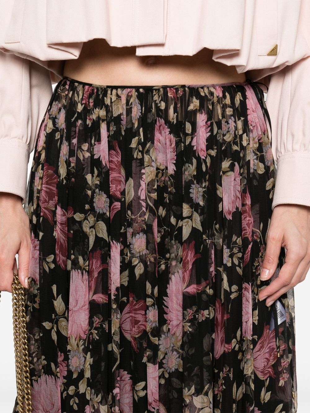 floral-printed skirt - 5