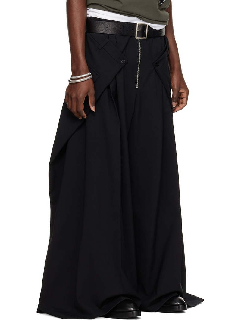 SSENSE Exclusive Black Super Big Tailored Trousers 2