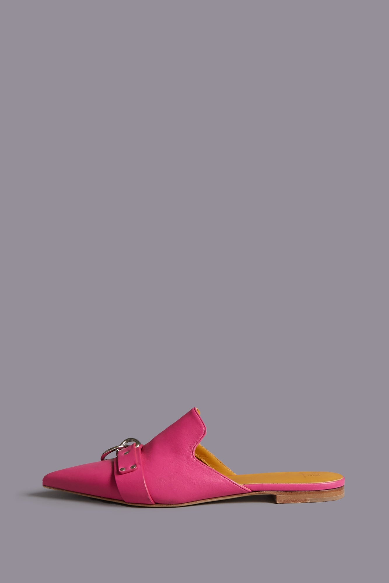 POINTED TOE SLIDE W/RING - BRIGHT PINK - R13 - 5
