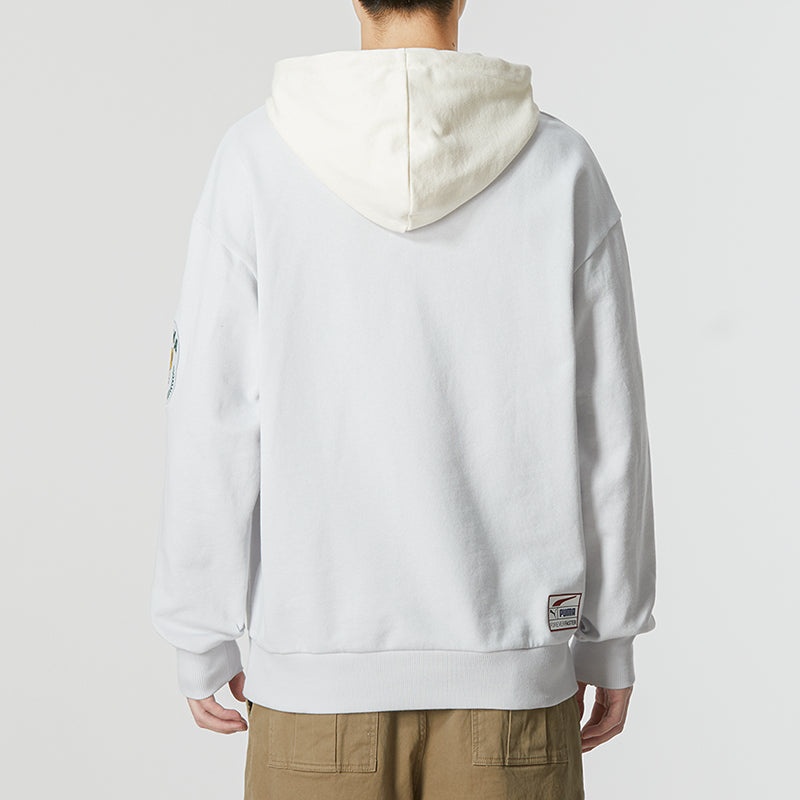 PUMA Team Badge Team Badge Hoodie 'Grey' 677377-72 - 4