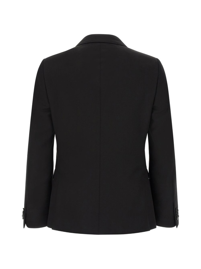 mirror lapels pleated wool dress 3