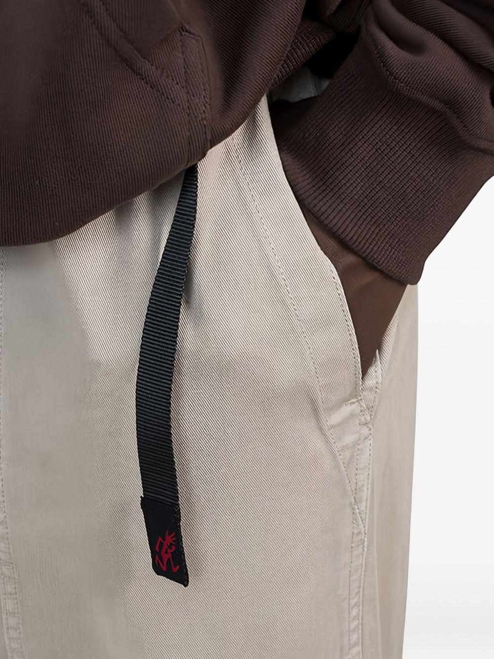 pocket-detail cotton trousers - 4