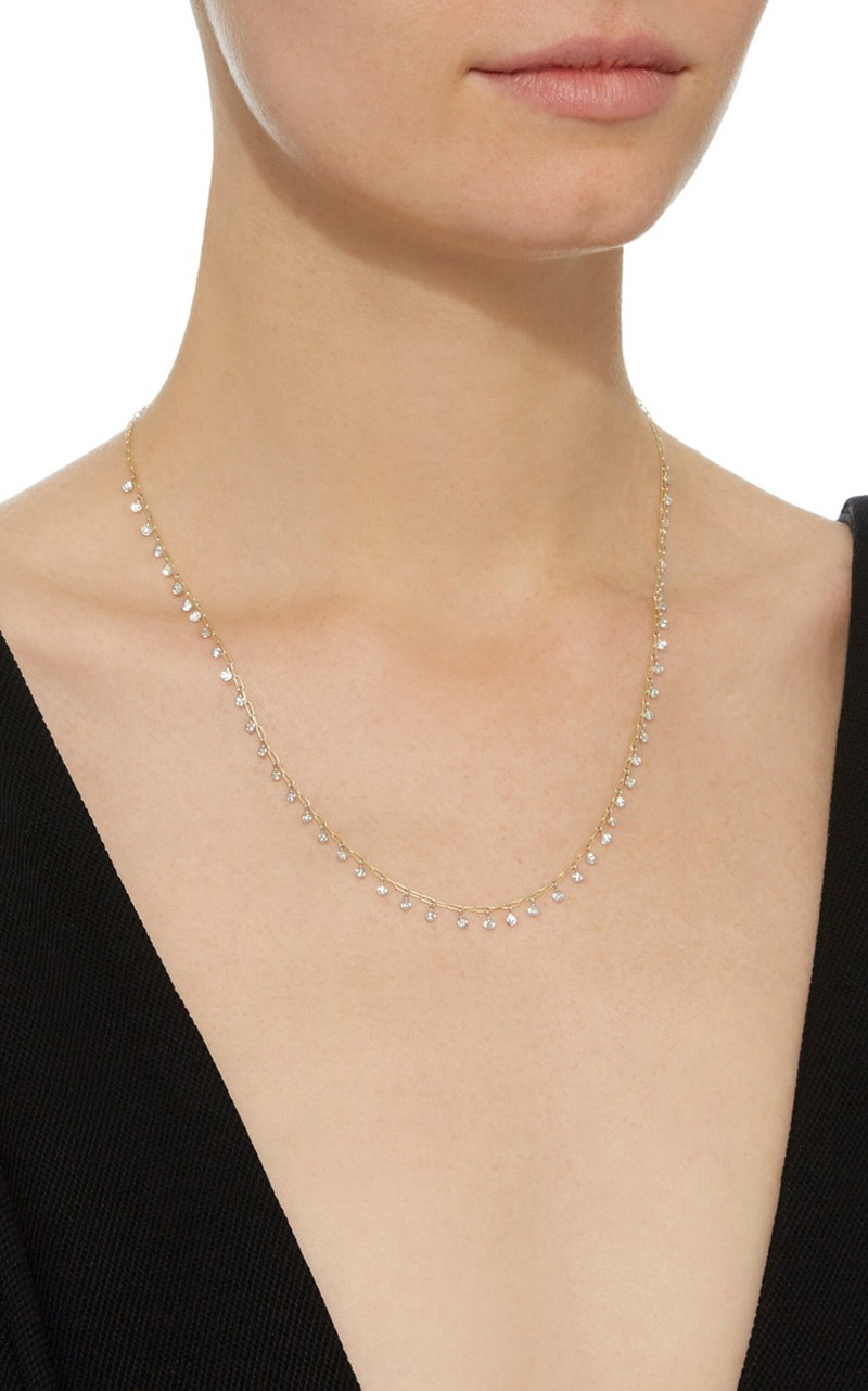 ILA Ephemeral 14K Yellow Gold Diamond Necklace gold outlook