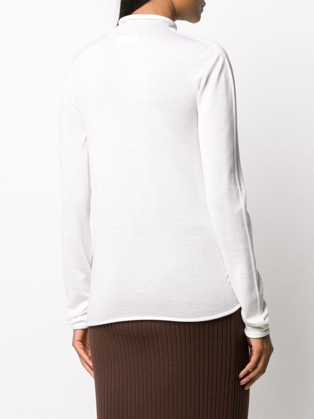 mock neck knitted top - 4