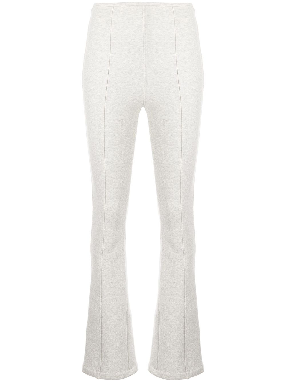 high-waisted flared leg trousers - 1