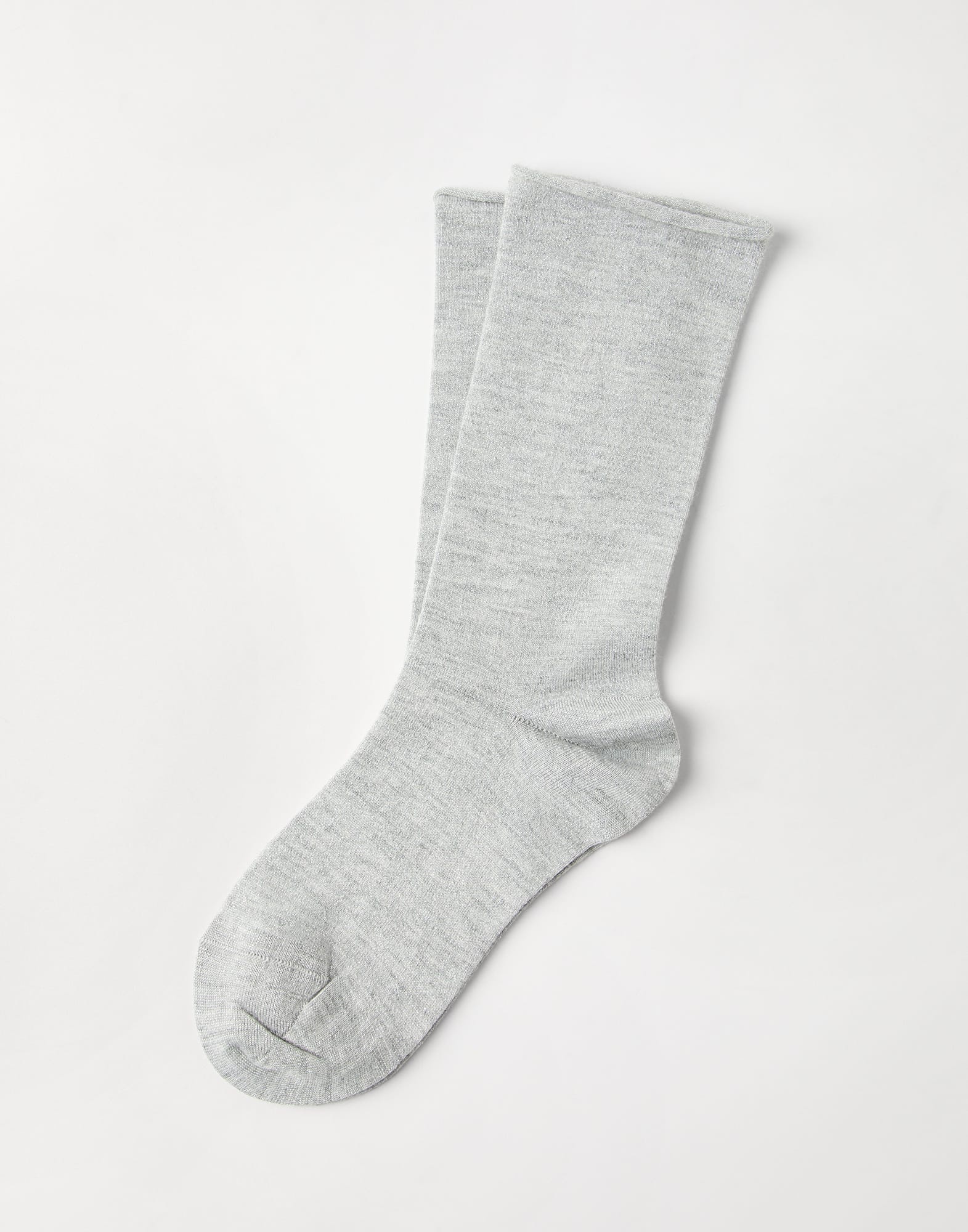 Cashmere and silk sparkling knit socks - 1