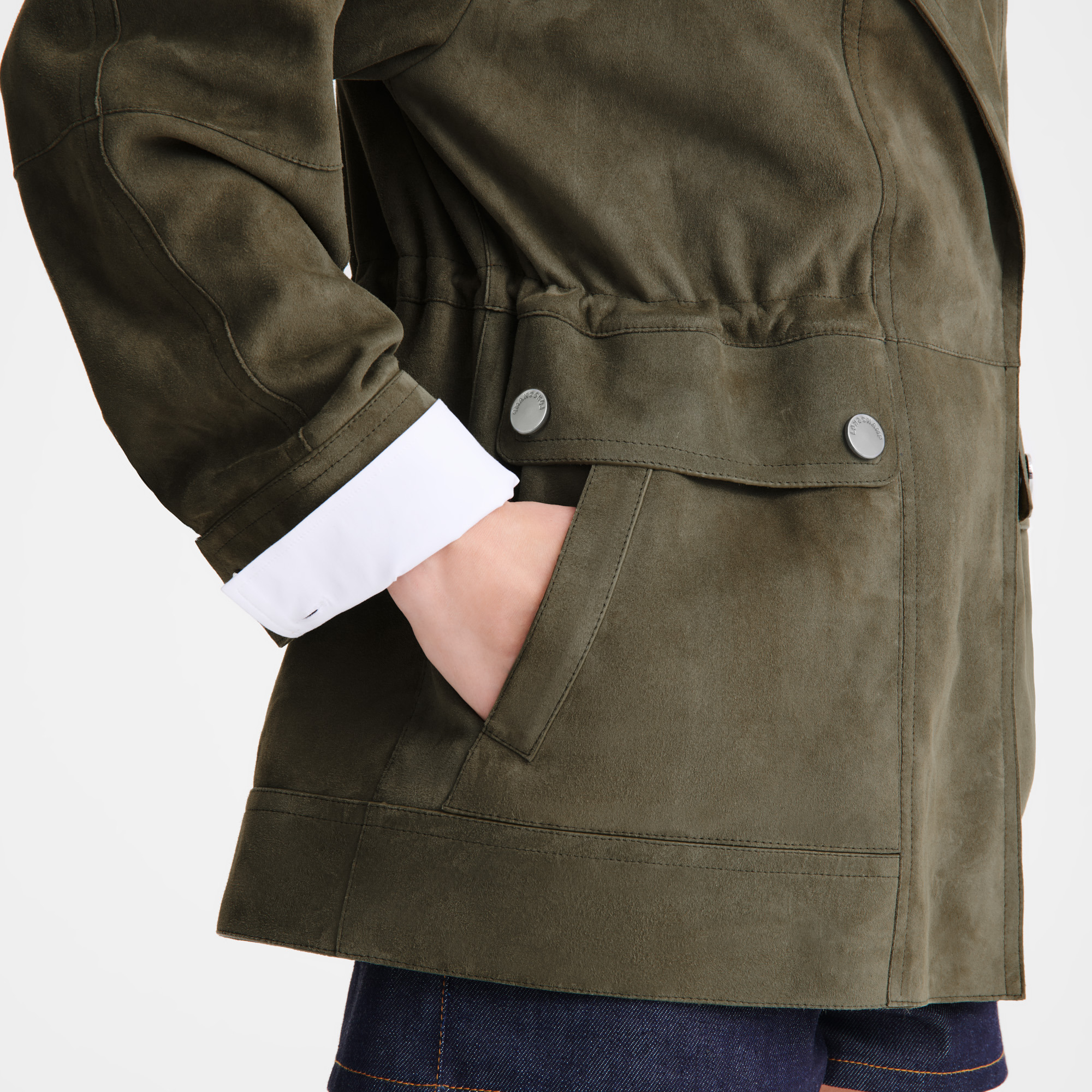 Safari jacket Khaki - Leather - 4