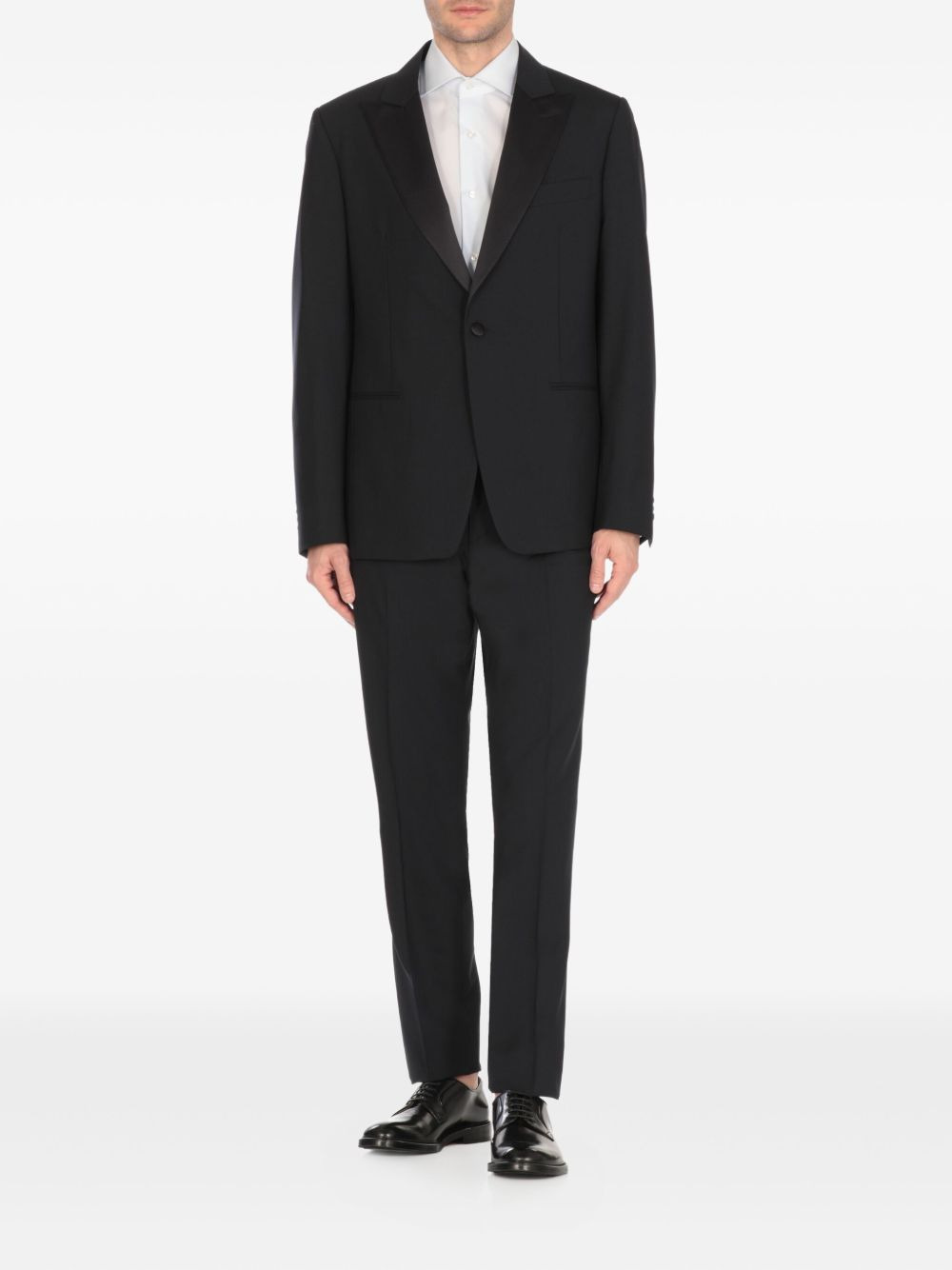 peak-lapel single-breasted suit - 2