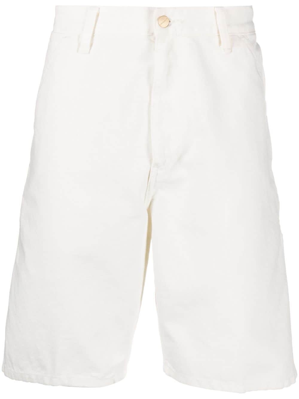 logo-patch cotton bermuda shorts - 1