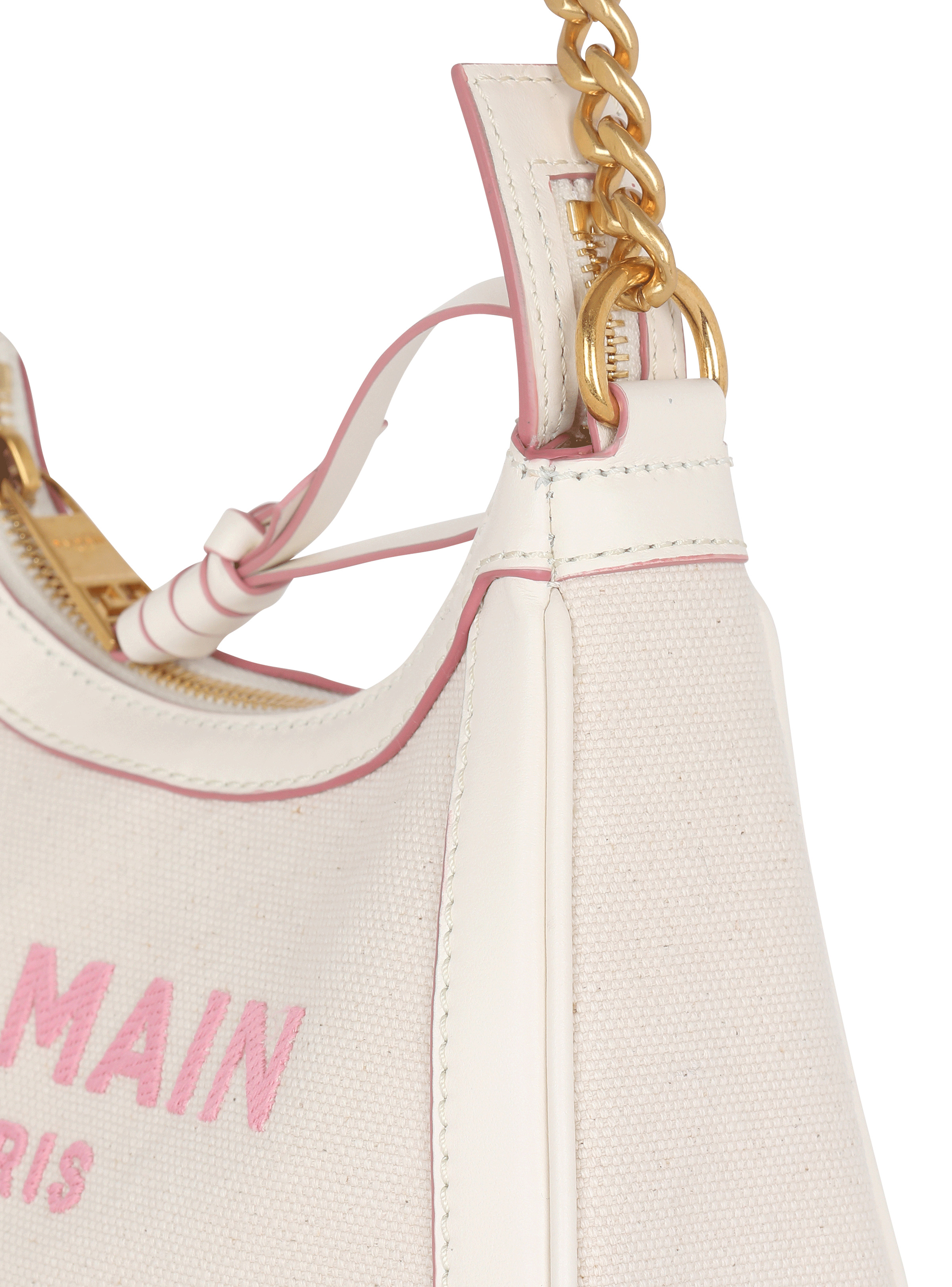 B-Army canvas bag with leather details - 6