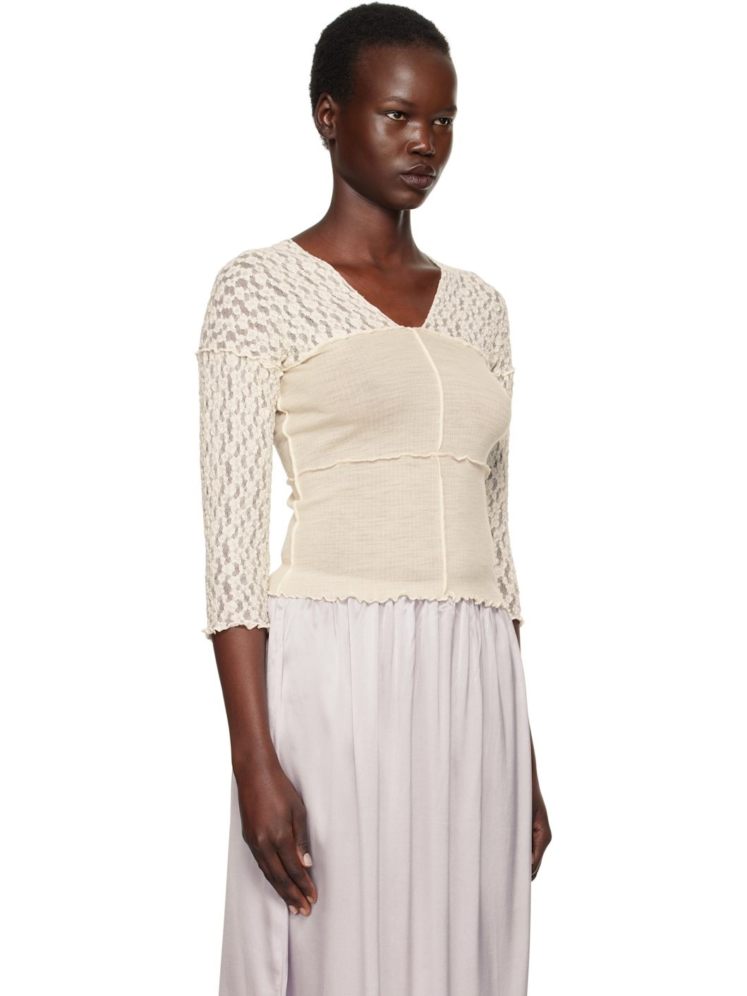 Off-White Nehru Long Sleeve T-shirt - 2